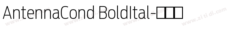 AntennaCond BoldItal字体转换